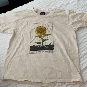 Urban outfitters graphic cropped tee